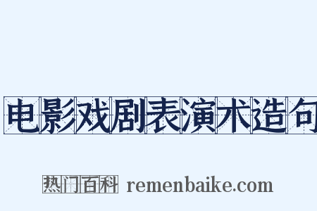 电影戏剧表演术造句是什么意思的图片